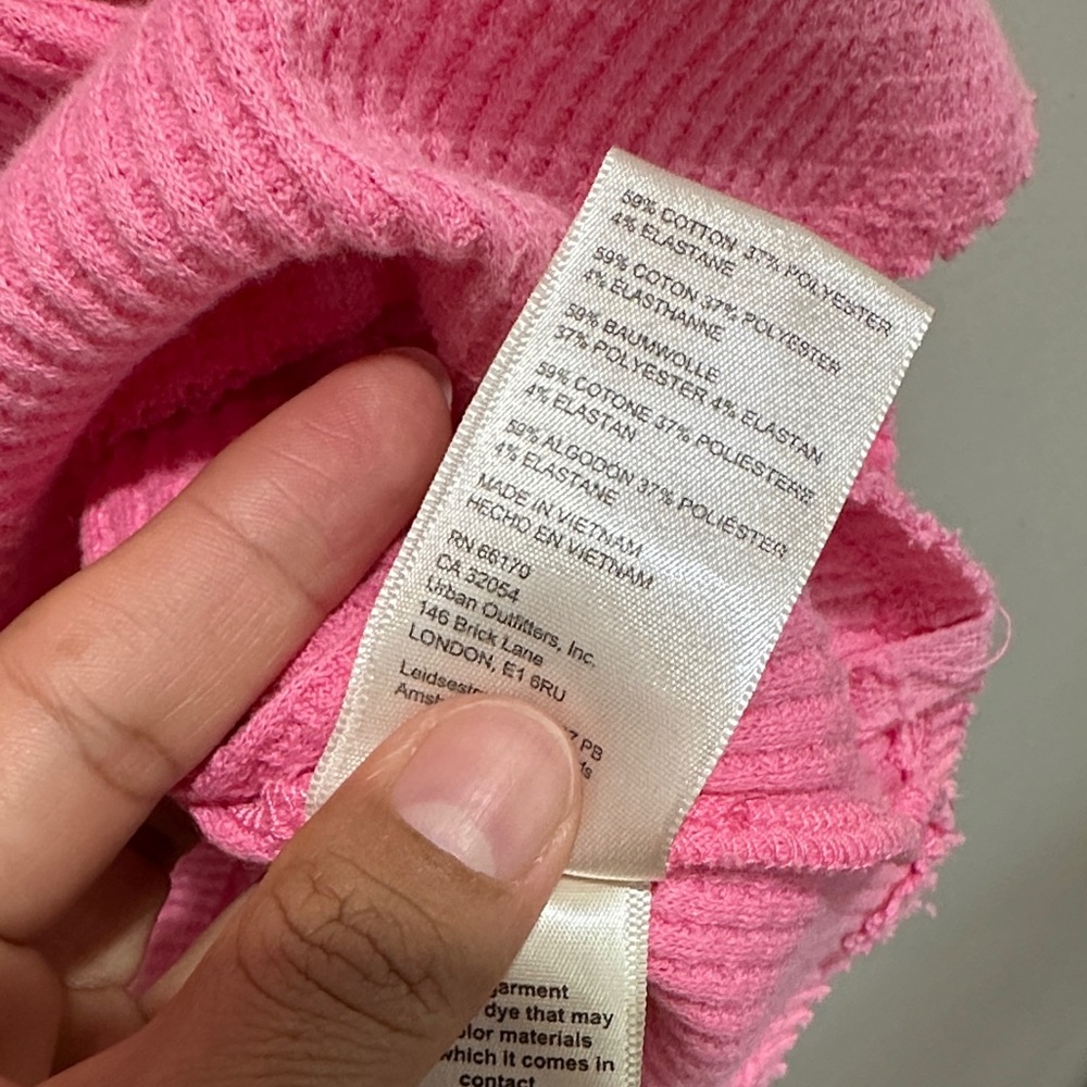 Free People we the Free Pink Carnation Babydoll Top - Picture 3 of 10